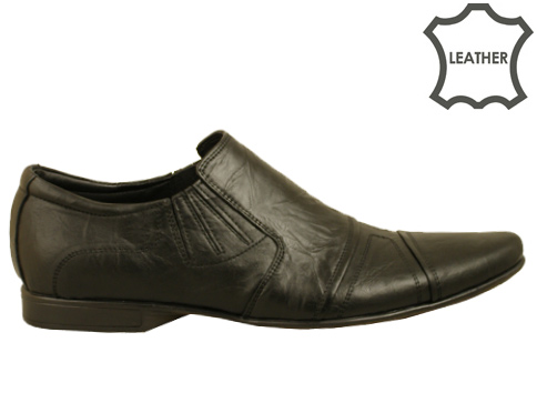 Елегантни мъжки обувки с интересни декоративни шевове, изработени от ефектна естествена кожа m114mch